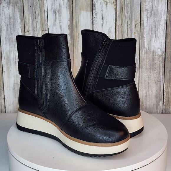 Clarks Women’s Zylah Rose Ankle Boots – Comfort Flatform Leather - Size 7 - Picture 5 of 10